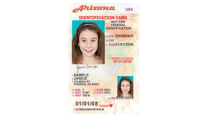 Arizona ID cards have no age restriction. For $12, parents can purchase an ID card for their children, even infants. The card can be an added layer of protection in case of an emergency or law enforcement situation. It can also be a tool to help prevent identity theft and useful for anyone traveling outside the United States. (WNI Illustration)