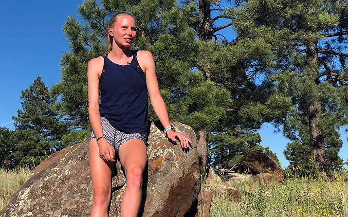 Courtney Barnes, who moved to Flagstaff last year, is training for the USA National Championships in Iowa in July. (Photo by Tyler Dunn/Cronkite News)