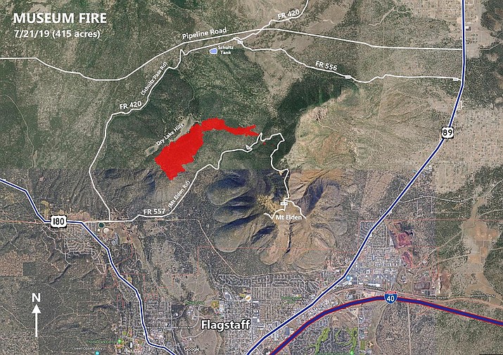 Museum Fire Flagstaff Neighborhoods In Set Evacuation Status The   7 24 Museum Fire 4 T715 