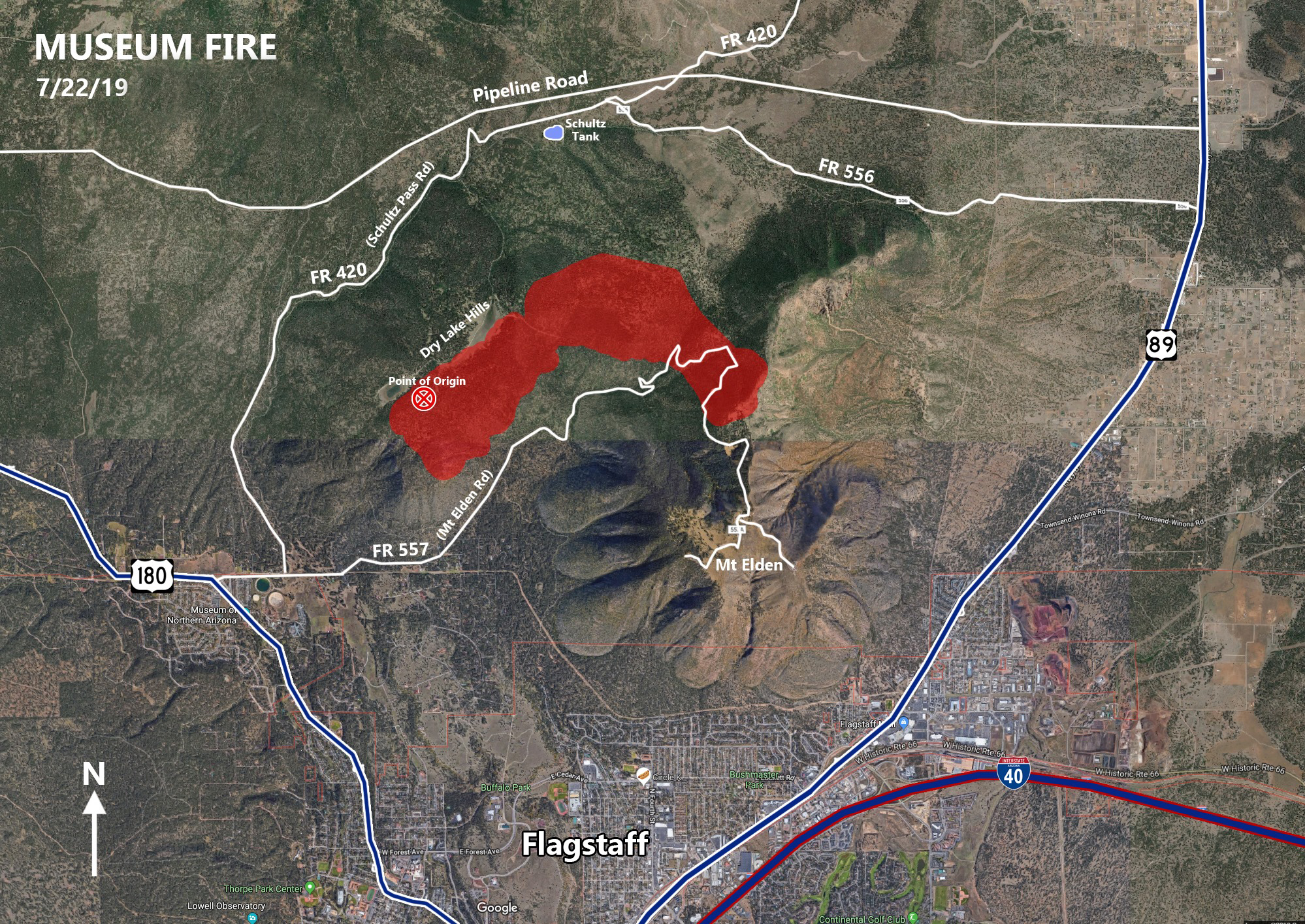 Museum Fire at 1,800 acres, Type I management team assumes command