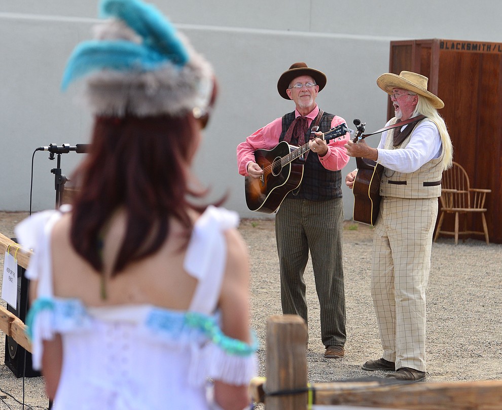 The Slackjaw Brothers perform at the Whiskey Row Shootout in downtown Prescott Saturday July 27, 2019. (Les Stukenberg/Courier)