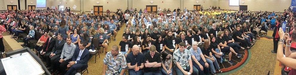 Humboldt Unified School District held their 5th convocation for 805 employees at the Prescott Resort Friday, August 2, 2019. (Les Stukenberg/Courier)