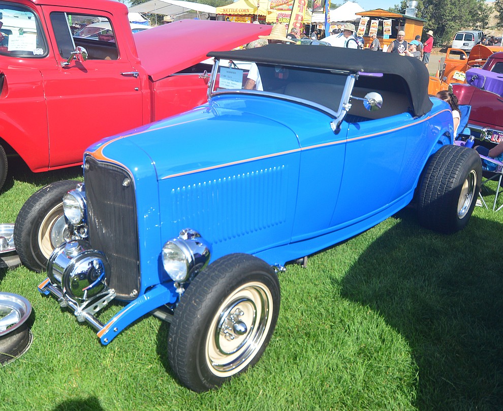 A 1932 Ford at the 45th Annual Prescott Antique Auto Club Watson Lake Car Show Saturday, August 3, 2019, in Prescott. The show continues Sunday from 8 a.m. to 3 p.m. (Les Stukenberg/Courier)