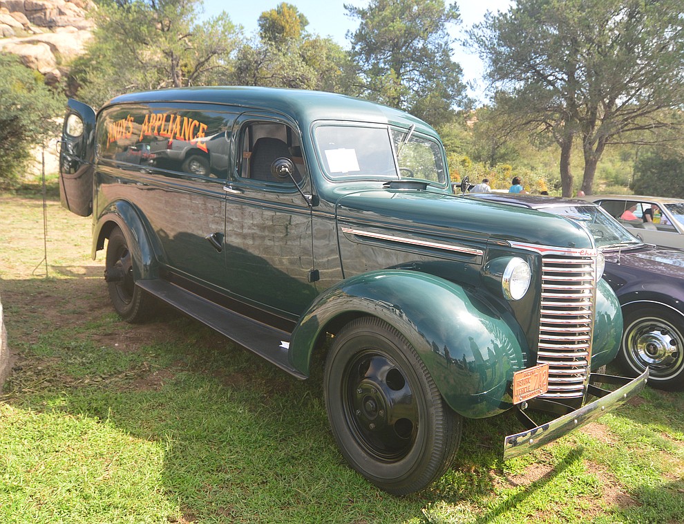 A 1939 Chevrolet Panel Delivery at the 45th Annual Prescott Antique Auto Club Watson Lake Car Show Saturday, August 3, 2019, in Prescott. The show continues Sunday from 8 a.m. to 3 p.m. (Les Stukenberg/Courier)