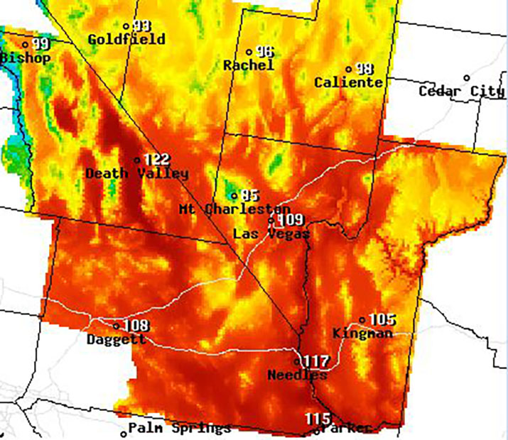 National Weather Service extends excessive heat warning | Kingman Daily