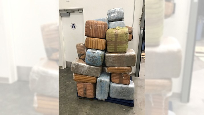 U.S. Coast Guard officials found about 1,300 pounds of marijuana floating near Santa Catalina Island on Tuesday, Aug. 13, 2019. (U.S. Coast Guard)