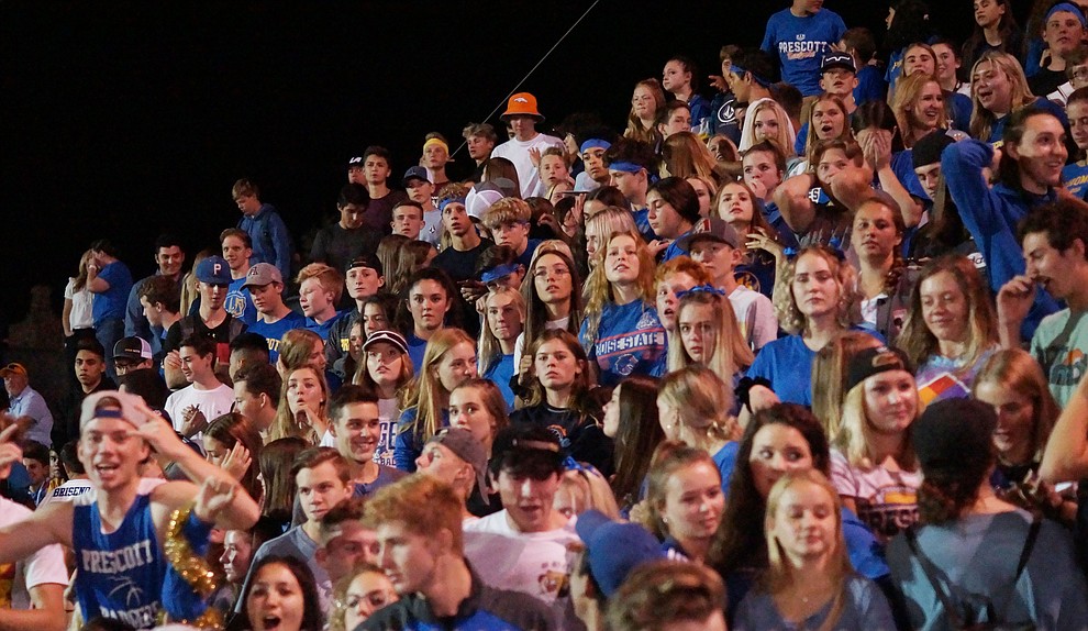 Prescott fans watch the action as the Badgers held their 2019 home opener at Ken Lindley Field Friday, Aug. 30, 2019.  (Les Stukenberg/Courier)