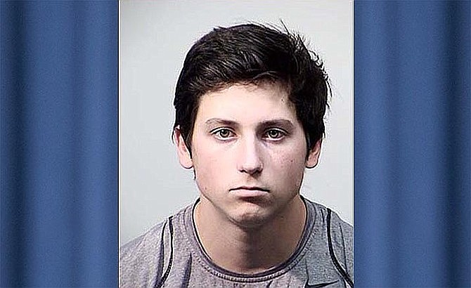 Thomas W. Zielinski, 19, was arrested Thursday, Aug. 29, 2019, at Sedona Red Rock Junior-Senior High School for possession of a deadly weapon on school grounds, reckless handling of a firearm and misconduct involving weapons. (YCSO/Courtesy)