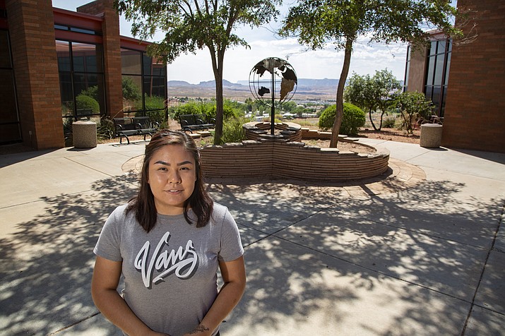 Page resident and CCC student Lacey Nez plans on going into a law-enforcement career after she finishes her studies. (Larry Hendricks/Coconino Community College)