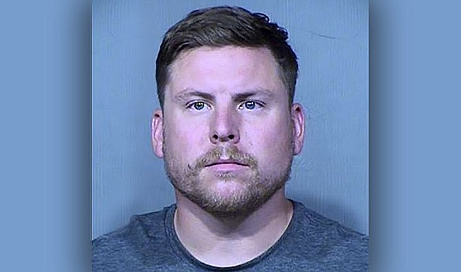 Andrew White, 28, of Holly, Michigan was arrested after driving about 36 miles the wrong way on Interstate 17 Monday, Sept. 9. (Maricopa County Sheriff’s Office/Courtesy)