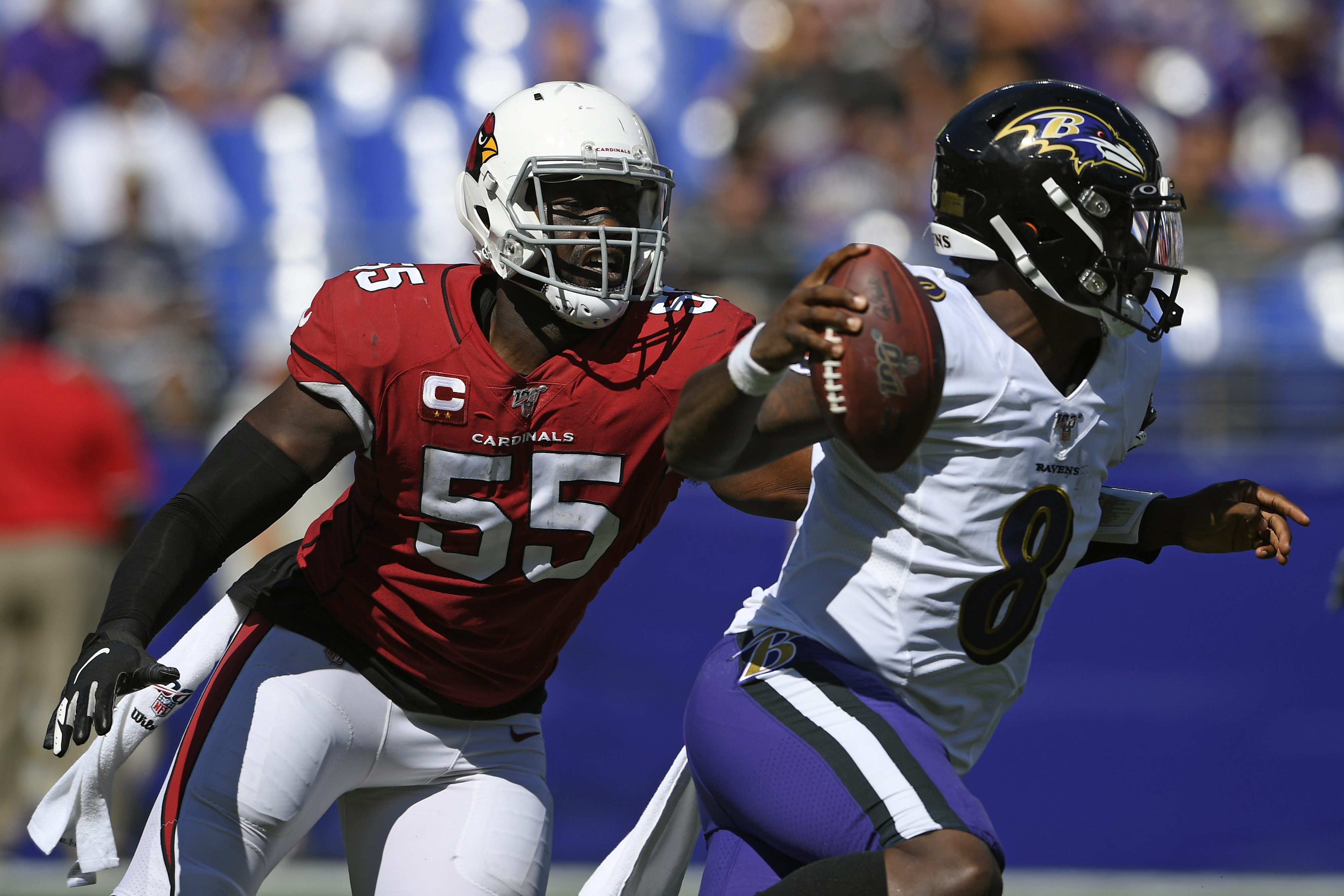 Lamar Jackson helps Ravens run past Cardinals 23-17