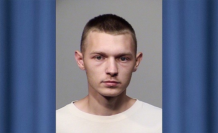 Damian Hayes, 23, from Mayer was arrested Sunday, Sept. 22, for allegedly committing a string of burglaries in the Bench Ranch area north of Spring Valley. (YCSO/Courtesy)