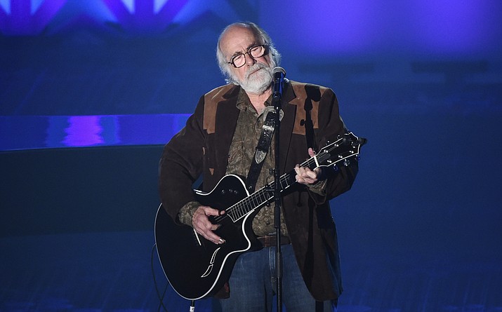 This June 18, 2015 file photo shows Robert Hunter at the 46th Annual Songwriters Hall Of Fame Induction and Awards Gala in New York. Hunter, the man behind the poetic and mystical words for many of the Grateful Dead’s finest songs, died Monday, Sept. 23, 2019, at his Northern California home, according to Grateful Dead drummer Mickey Hart. He was 78. (Photo by Evan Agostini/Invision/AP, File)