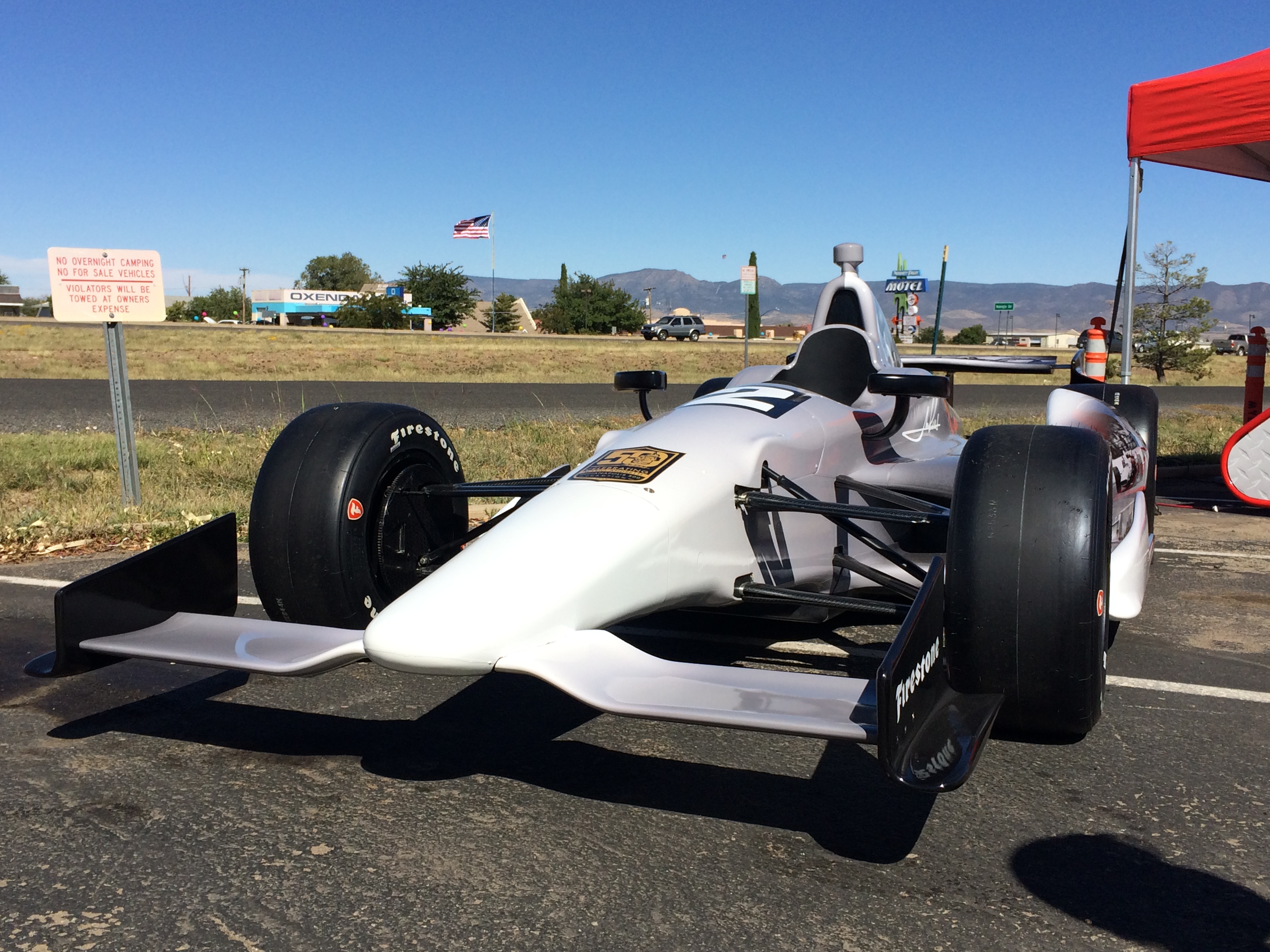 Indy car on display today; will be at Vette Sette show Oct. 12 The