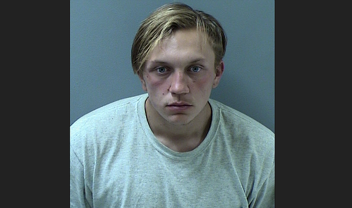 Stephen Michael Adams, 18, of Prescott was arrested after allegedly stealing a gun and then pointing it at multiple people in Prescott Valley Tuesday, Oct. 29, 2019. (YCSO/Courtesy)