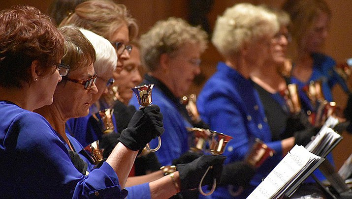 The St. Luke's Episcopal Church Bell Choir performs during last year’s Celebration of Thanks concert. The 2019 event, "Many Voices of Thanks," will be at 6 p.m. Thursday, Nov. 21, 2019 at Sacred Heart Catholic Church, 150 Fleury Street in Prescott. (Richard Haddad/WNI file)