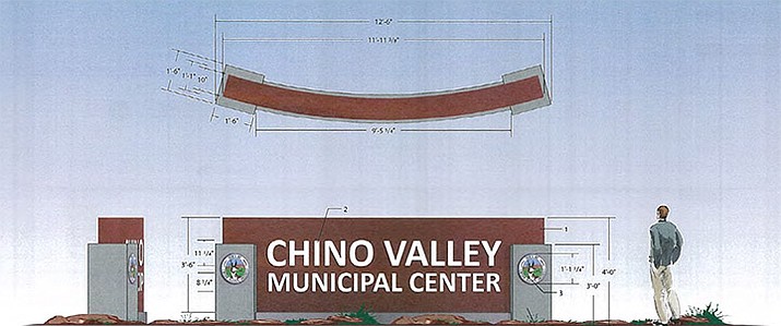 An example of what the signage for municipal buildings created by signs plus could look like. (Town of Chino Valley/Courtesy)