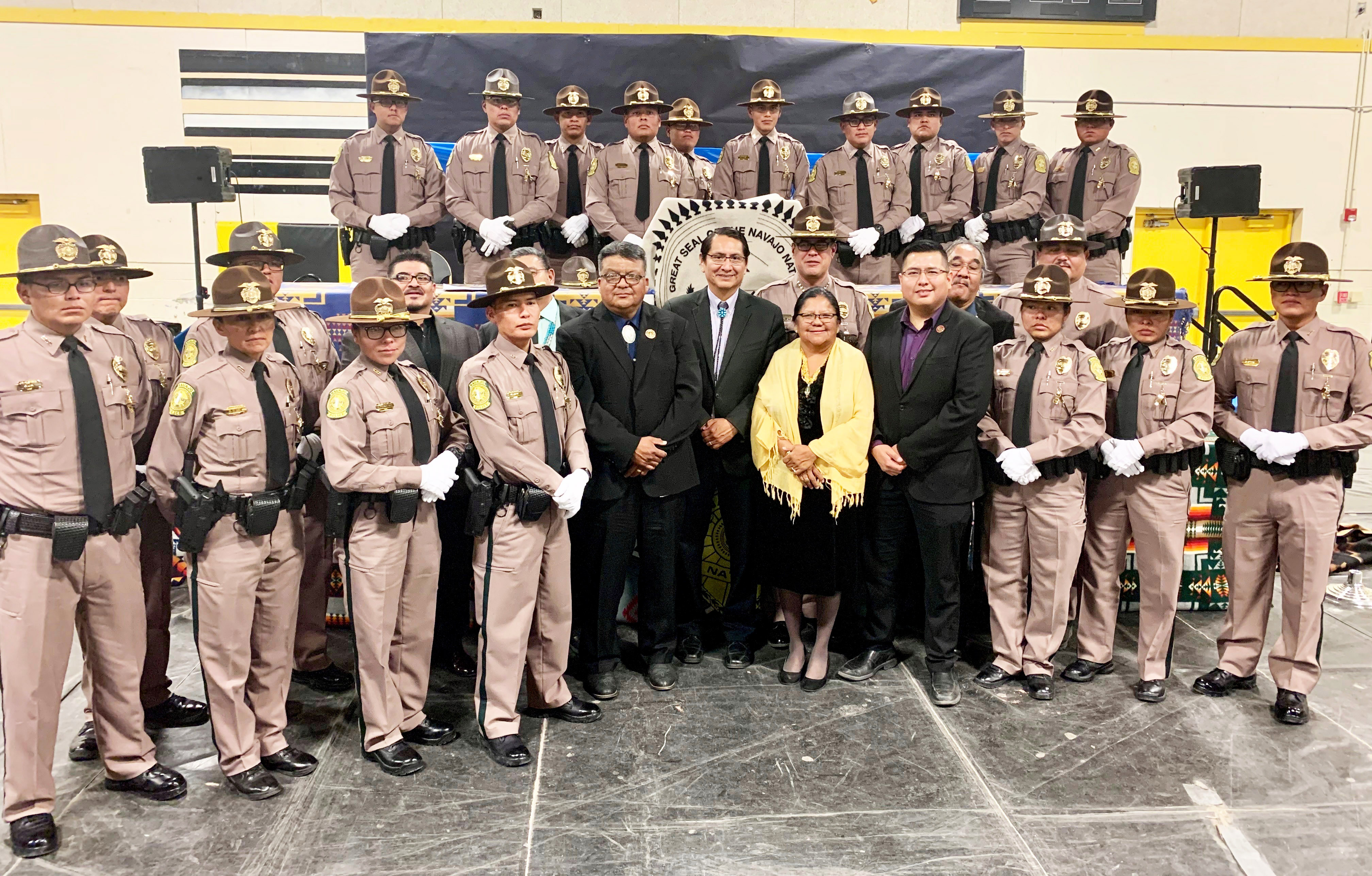 Navajo Nation president honors Police Training Academy Class 54