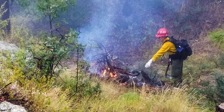 Weather permitting, fire manager’s plan to burn piles Nov. 27 and Nov. 29 on the Bradshaw Ranger District. No burning is planned for Thanksgiving Day. (PNF/Courtesy)
