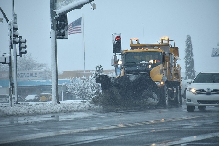 Photo Winter Snowstorm Dumps 7 To 12 Inches On Prescott Area The