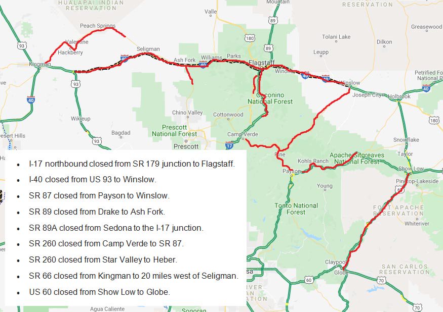 Flood Road Closure Map