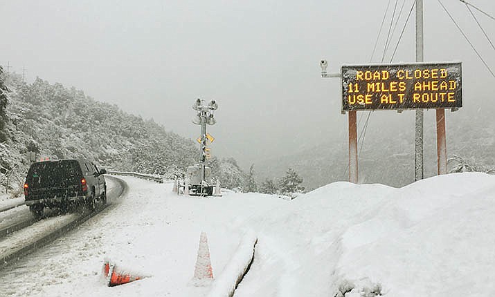 Winter Storm Leads To Road Closures Plow Activity The Verde
