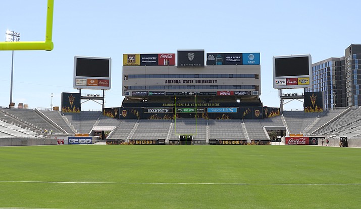 Sun Devil Stadium will host the new Arizona high school football Open Division championship. (Photo by Cronkite News)