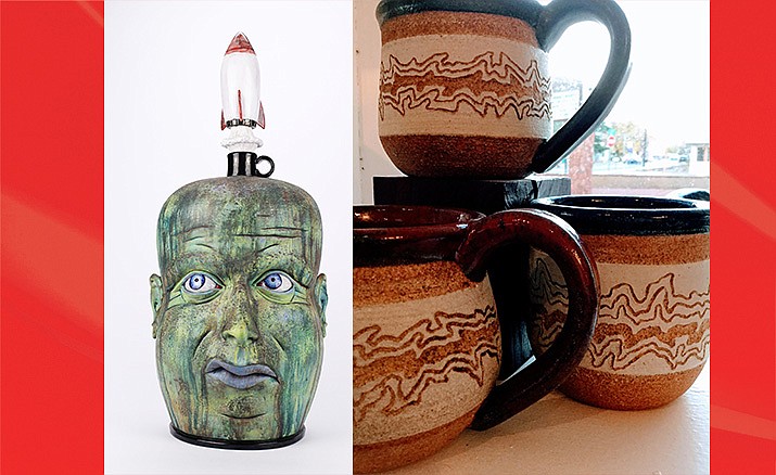 Start at The Muse Gallery on the corners of North Main and North 5th Streets. Three feature artists with an array of talents from macrame (knotting they call it, too), to ceramics and alcohol inks, offer gorgeous and functional art.