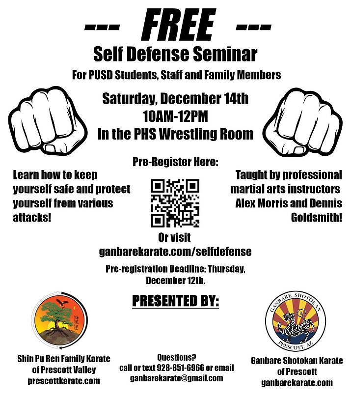 Self Defense Seminar On Tap For Pusd The Daily Courier Prescott Az