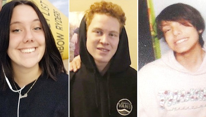 Anela Jade Lopez, 17, Brayden Low, 17, and Isreal Egnacio Corona Vasquez, 15, have all been reported as missing teens in Dec. 2019. (PVPD/Courtesy)
