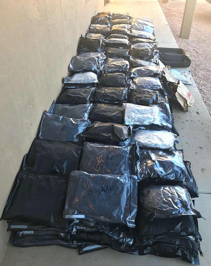 U.S. Forest Service personnel close inspection of trash bags and a phone call to Sedona Police led to seizure of more than 400 pounds of marijuana and THC wax on Friday. No arrests have been made. VVN file photo Courtesy of Yavapai County Sheriff’s Office
