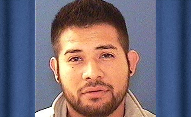 Carlos Zavalza, 25, a former wrestling coach at Camp Verde High School, was arrested for an outstanding warrant in Yavapai County after he allegedly inappropriately touched a 12-year-old female athlete who was under his tutelage. Zavalza may have also committed other acts involving a 15-year-old girl in the wrestling program. (Camp Verde Marshal’s Office/Courtesy)