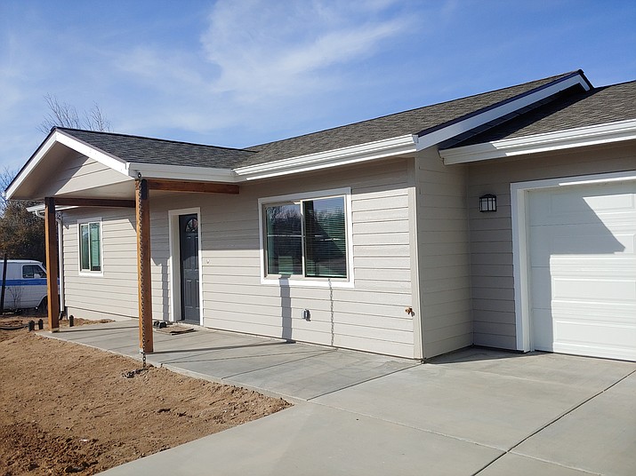 During the week of Jan. 12, 2020, Prescott Area Habitat for Humanity put the finishing touches on this Habitat home in Chino Valley. (Doug Cook/Courier)