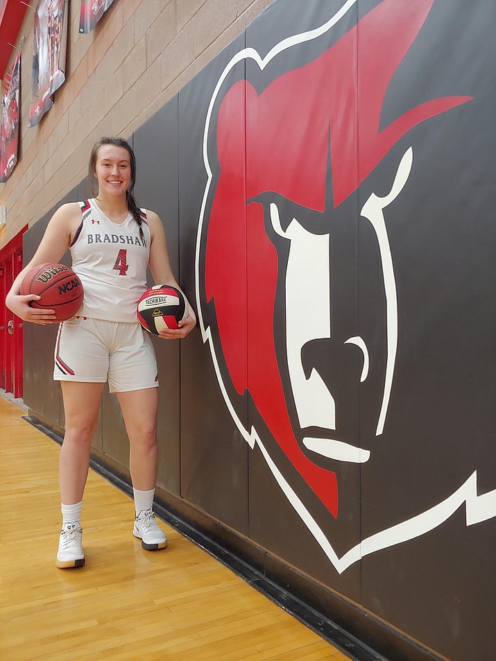 The Consummate Bear Peyton Bradshaw excels on and off the court for