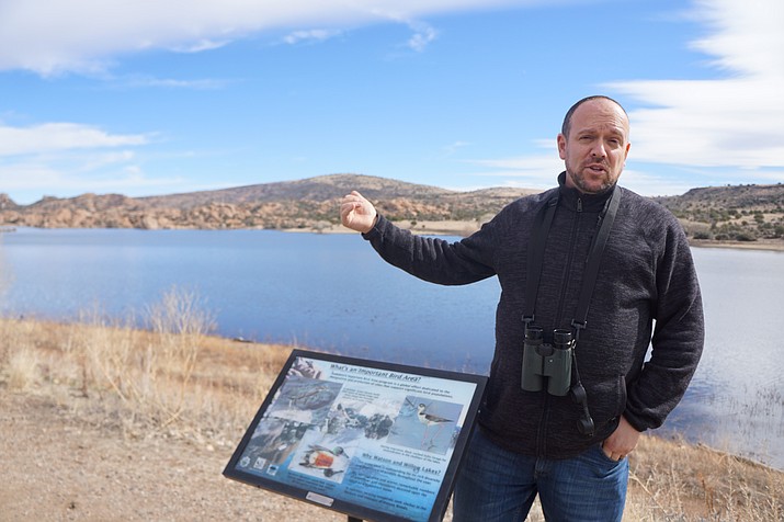 Brett Hartl, government affairs director for the Center for Biological Diversity, said the Clean Water Act change that was announced Jan. 23 by the Trump Administration could have repercussions for the protection of Prescott’s waterways, such as Watson Lake. (Cindy Barks/Courier)