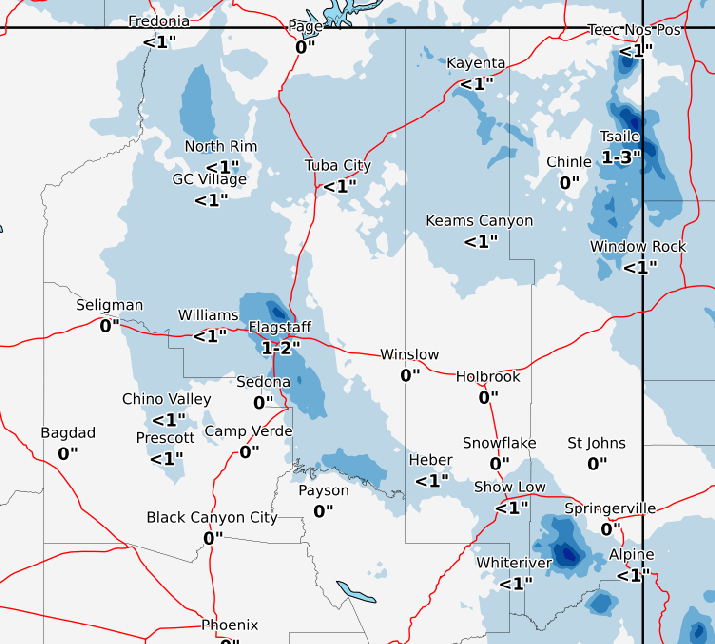 High winds and cold temperatures expected in Williams WilliamsGrand