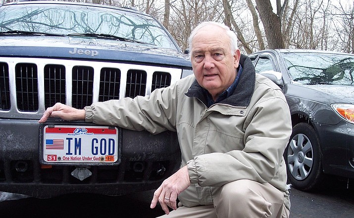 The Kentucky Transportation Cabinet has to pay more than $150,000 in legal fees for a man who won a lawsuit allowing him to put “IM GOD” on his license plate. (American Civil Liberties Union)