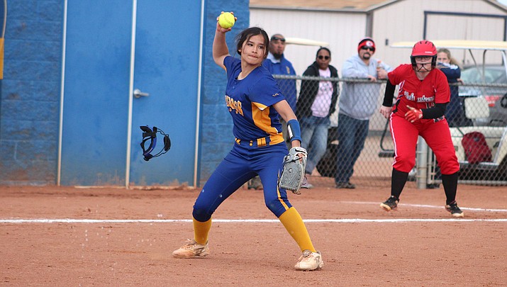 Lilianna Valdivia won't be in the lineup at 3 p.m. Wednesday when the Lady Bulldogs host Lee Williams due to the junior breaking her finger. (Miner file photo)