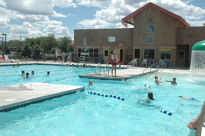 Fun at the local pool - or even in your backyard - can come to a quick halt in seconds. The Chino Valley Aquatic Center, pictured here, has lifeguards to keep watch over the pool. (Jason Wheeler/Prescott News Network, file)