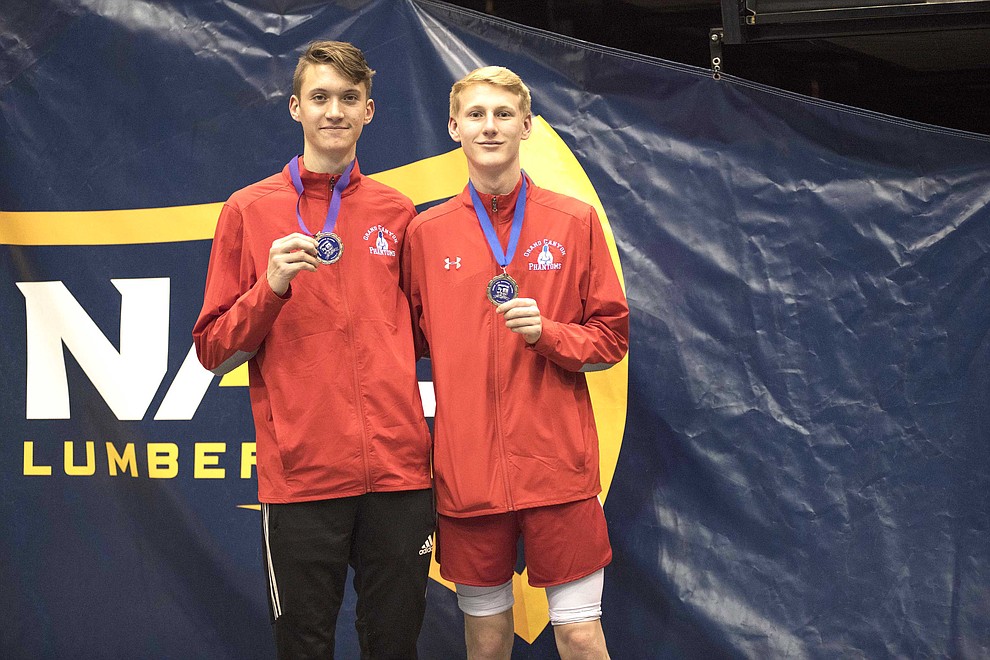 Nolan Lyle won third place in the 400 meter and Roman Evans got first place in the high jump. Together they won first place in the 4x400 relay. (V. Ronnie Tierney/WGCN)