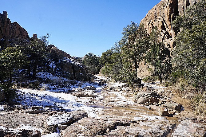 Two pending actions — a bill proposed by state Rep. Noel Campbell, along with a possible City of Prescott allocation — aim to expand the city’s holdings of preserved Granite Dells land by more than 300 acres. The Prescott City Council will consider a possible $1.8 million allocation from its open space fund during its meeting on Tuesday, March 10, 2020. (Cindy Barks/Courier)