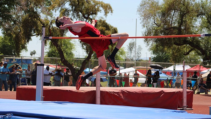 Lee Williams senior Drew Cardiff jumped 6-feet, 2-inches to tie for second place Saturday at the fifth annual Small School Invitational in Chandler. (Miner file photo)