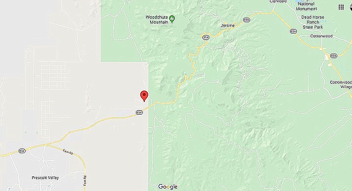 State Route 89A will be closed between the town of Jerome (milepost 344) and near Legend Hills Road (milepost 333) in Yavapai County from 9 a.m. to 1 p.m. Friday, March 20. Drivers should use alternate routes while Arizona Department of Transportation crews remove large rocks from the roadway. (Google Maps)
