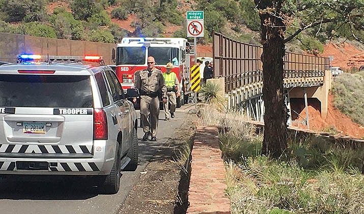 Midgely Bridge, which carries State Route 89A across Oak Creek Canyon, northeast of Sedona, was closed early Friday afternoon due to a fatal wreck. VVN/Vyto Starinskas