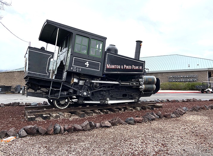 Steam Engine No. 4 from the Pikes Peak Cog Railway is on display at the Grand Canyon Railway. (Wendy Howell/WGCN)