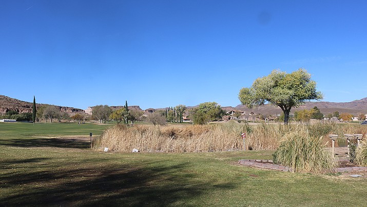 Cerbat Cliffs Golf Course, shown above, as well as City of Kingman parks, dog parks and trails, will remain open during the pandemic. (Photo by Travis Rains/Kingman Miner)