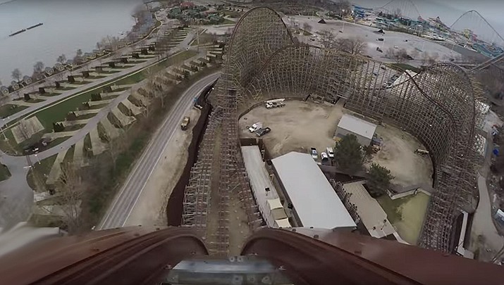 Work off the frustration of being cooped up and go on a virtual roller coaster ride. (Cedar Point, YouTube capture)
