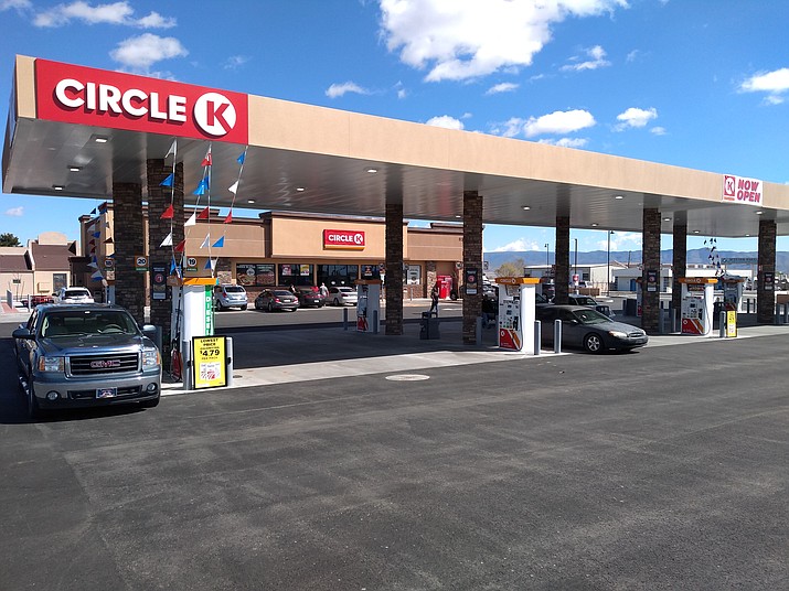 The new Circle K at Navajo Drive and Highway 69 in Prescott Valley, on the site where the former Prescott Valley Motel had stood, officially opened on March 20, 2020, for pumping gas on its spacious concrete islands and for buying goodies inside its convenience store. The Circle K at Robert Road and Highway 69 is now closed. (Jesse Bertel/Tribune)