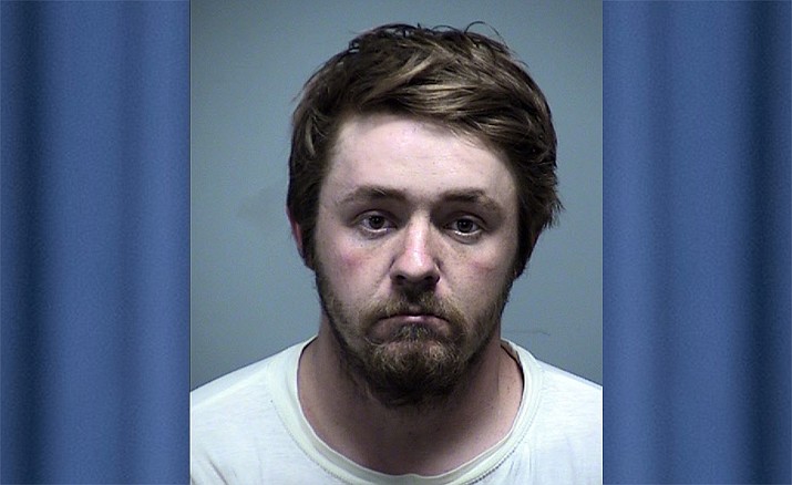 Austin Shackleford, 22, of Prescott Valley, was taken into custody by Yavapai County Sheriff’s Office deputies after he shot a man during a dispute at a campground near Jerome on Monday night. (YCSO/Courtesy)