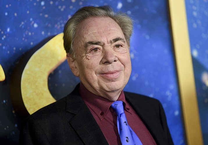 This Dec. 16, 2019 file photo shows composer and executive producer Andrew Lloyd Webber attending the world premiere of "Cats" in New York. Webber is making some of his filmed musicals available for free on YouTube. On Friday, the 2000 West End adaption of “Joseph and he Amazing Technicolor Dreamcoat” starring Donny Osmond will be streamable, followed a week later by the rock classic “Jesus Christ Superstar” from the 2012 arena show starring Tim Minchin. (Photo by Evan Agostini/Invision/AP)